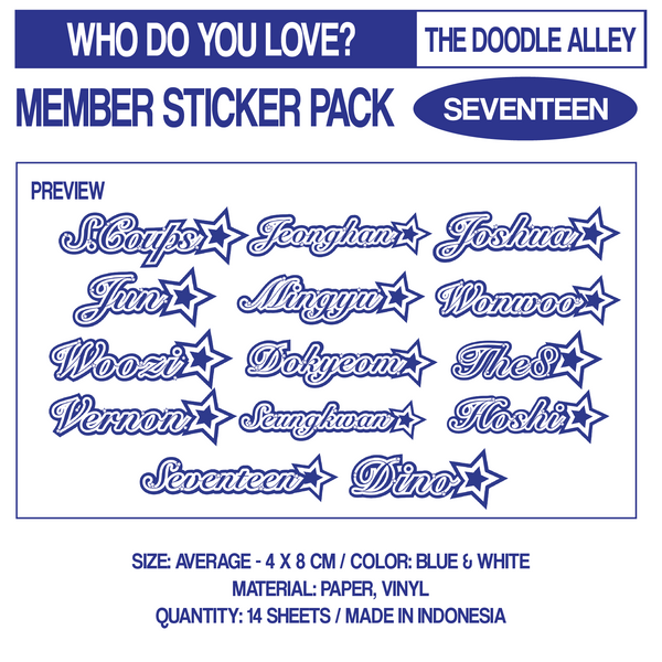 WHO DO YOU LOVE? Sticker Pack
