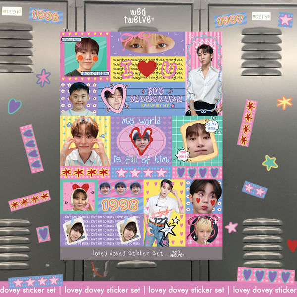 Lovey Dovey Sticker Set - Seventeen