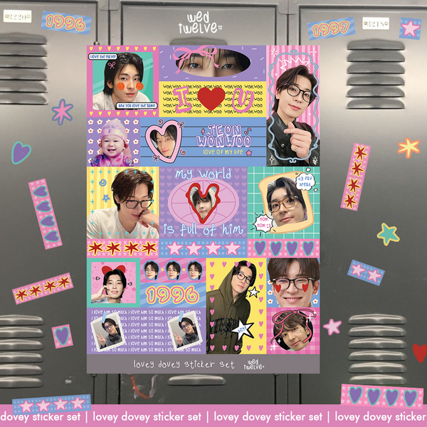 Lovey Dovey Sticker Set - Seventeen