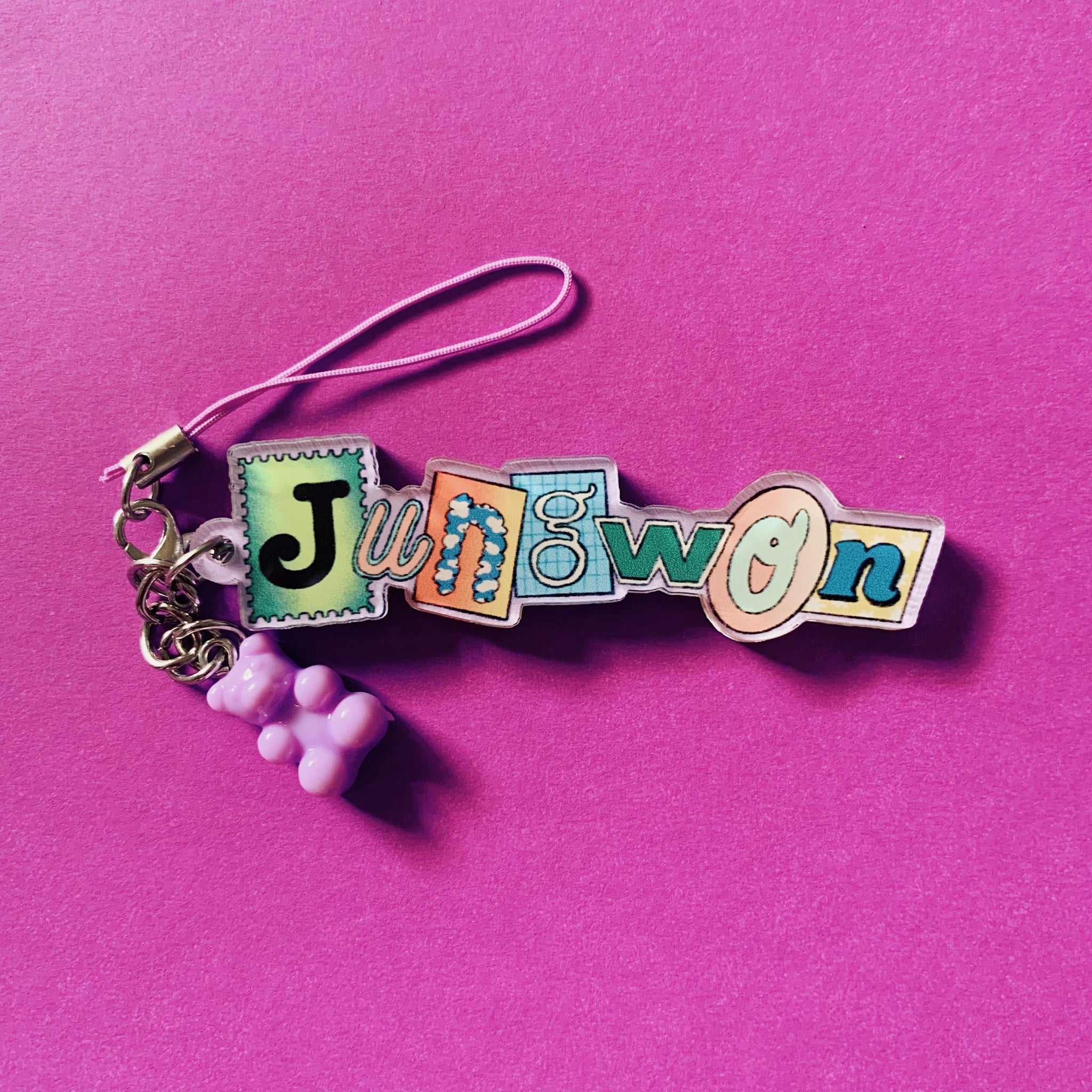 Enhypen Phone Strap with Gummy bear Charm