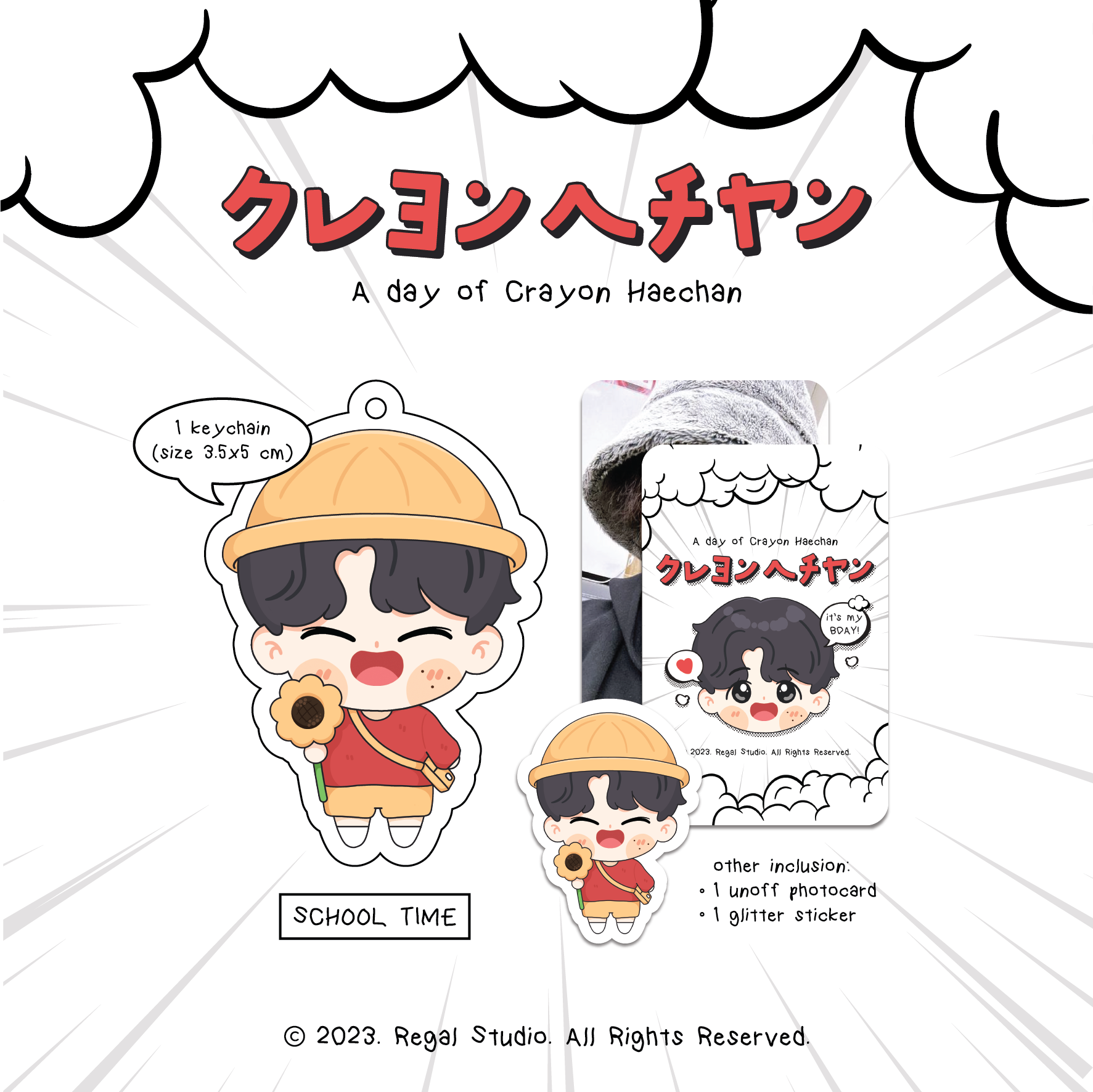 [Special Bday MD] Crayon Haechan Keychain