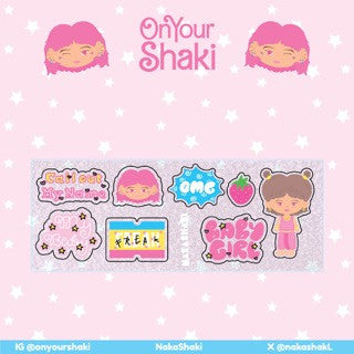 Baby Girl Holographic UV Sticker