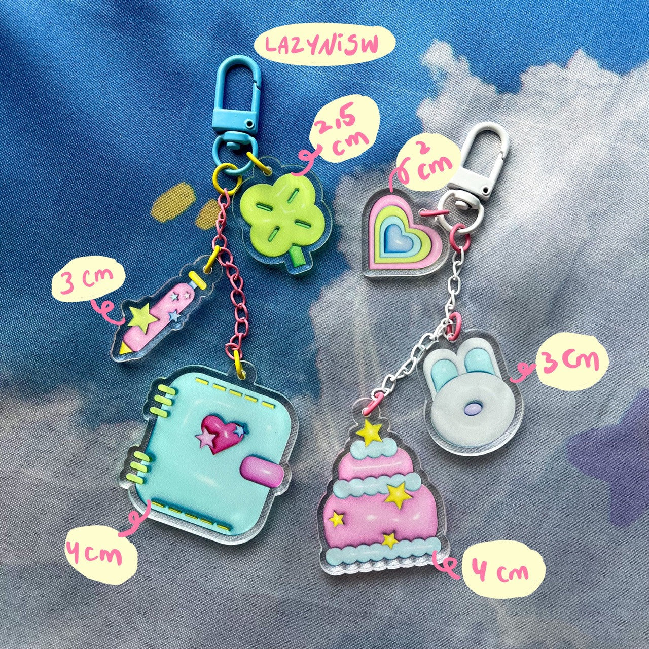 LAZYNISW BUBBLE KEYRING