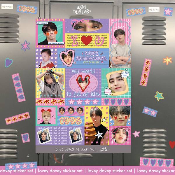 Lovey Dovey Sticker Set - Seventeen