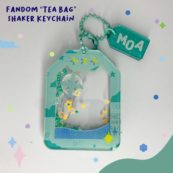 Fandom "tea bag" Shaker Keychain