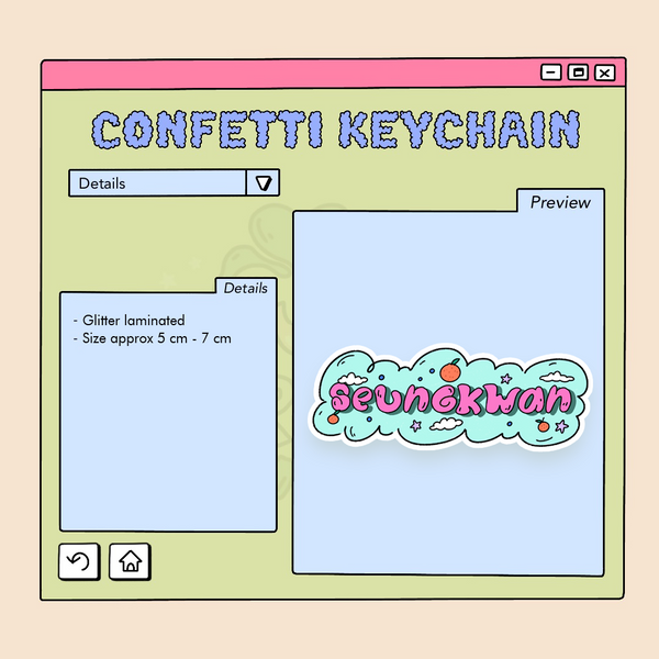 SEVENTEEN PALOOZA VOL. 17 CONFETTI DIE-CUT STICKER