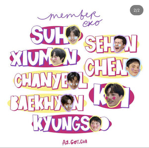 STICK WITH ME EVERYWHERE EXO!🤍( STICKER PACK)
