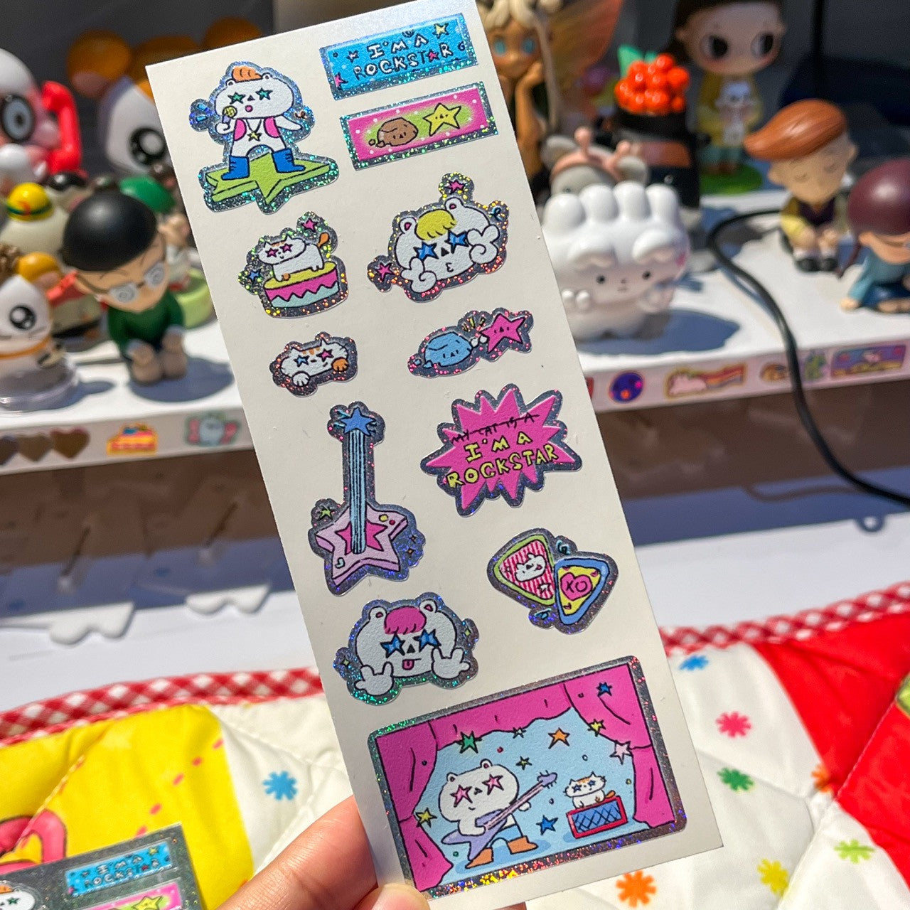 LAZYNISW HOLO ROCKSTAR STICKER