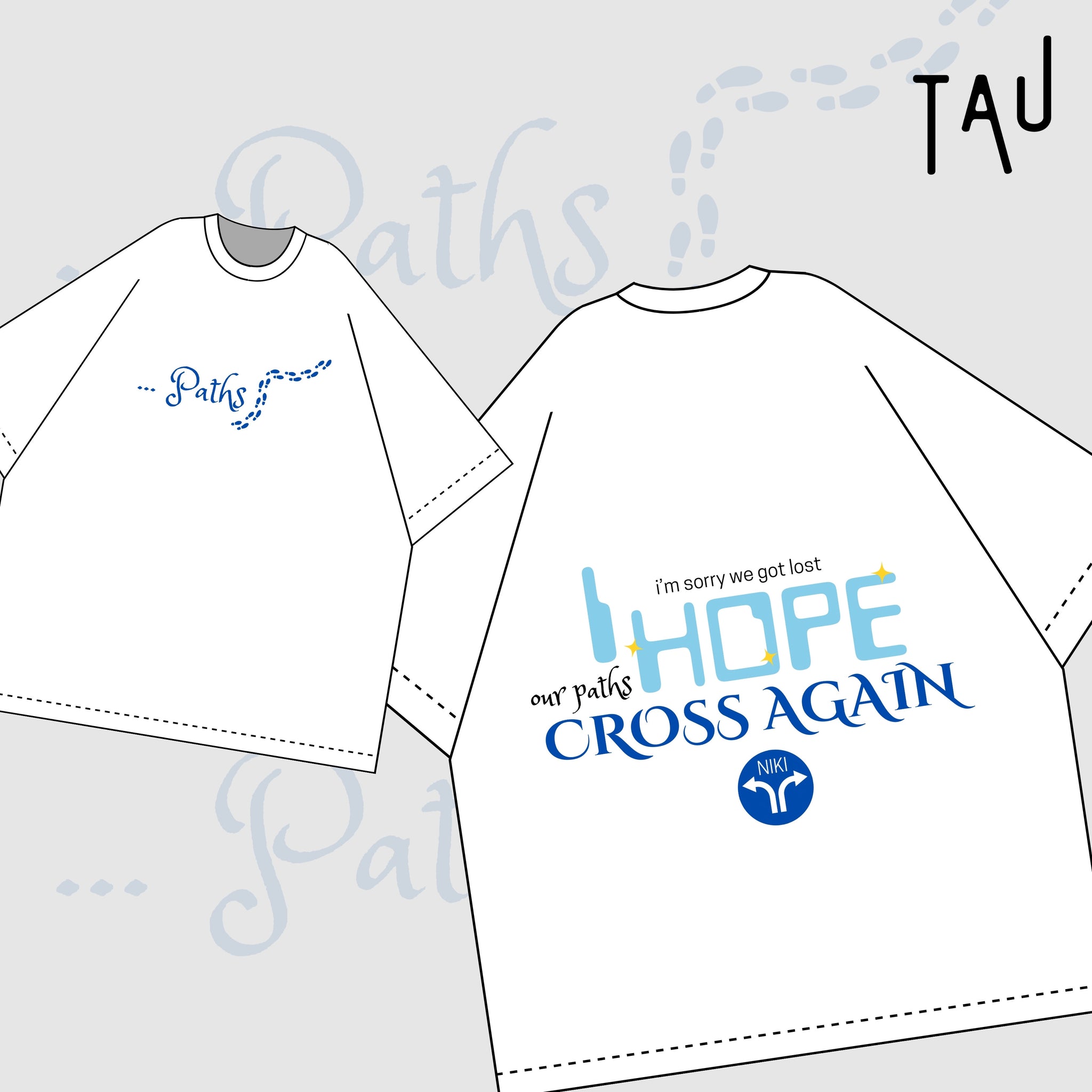 [TAU.BASIC] NIKI PATHS OVERSIZE TEE
