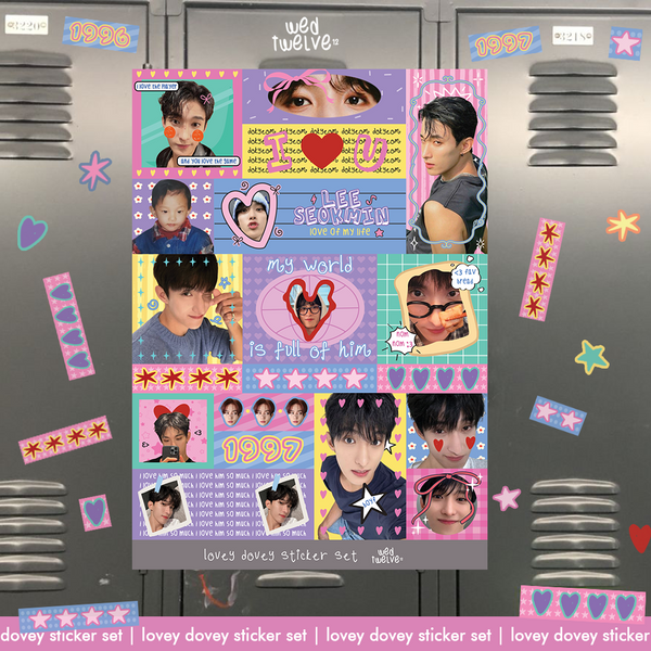 Lovey Dovey Sticker Set - Seventeen