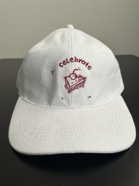 Red Velvet Baseball Cap Bordir