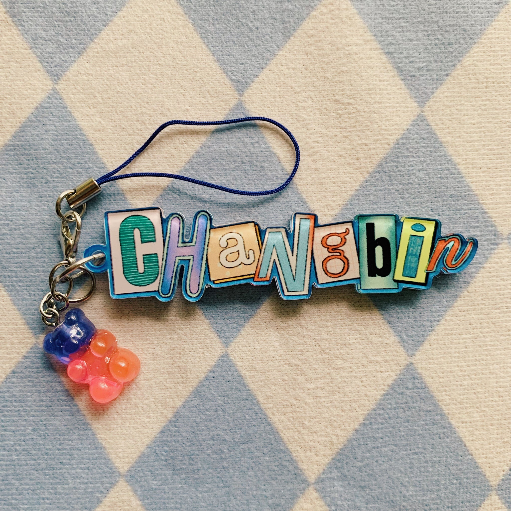Stray Kids Phone Strap with Gummy bear Charm