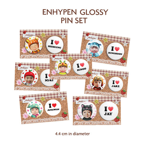 Enhypen Glossy Pin Set