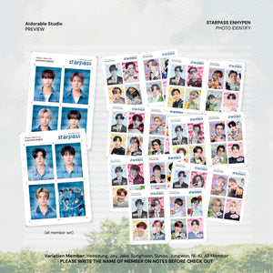 ENHYPEN STARPASS ID Photo by Aidorable Studio