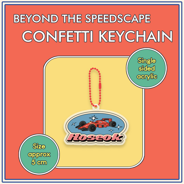 BTS BEYOND THE SPEEDSCAPE CONFETTI KEYCHAIN