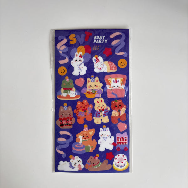 VARIOUS KINDS OF SMALL STICKERS OF SULKYTIGER