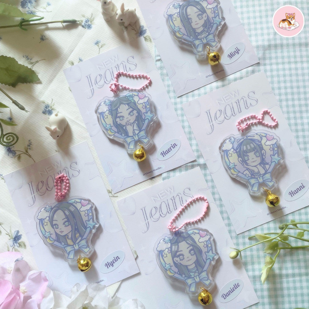 [MOSSYSTUDIO] New Jeans Super Shy Keychain
