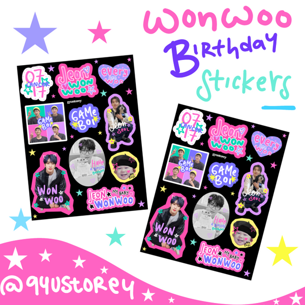 WONWOO STICKERS SHEET