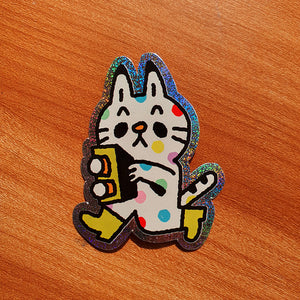 Jellyplayground Holo Glitter Cat Sticker