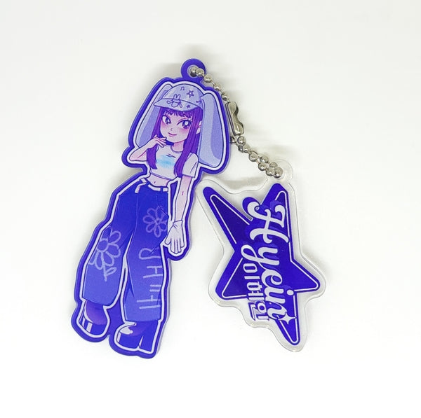 Linked Keychain Acrylic KPOP New Jeans OMG