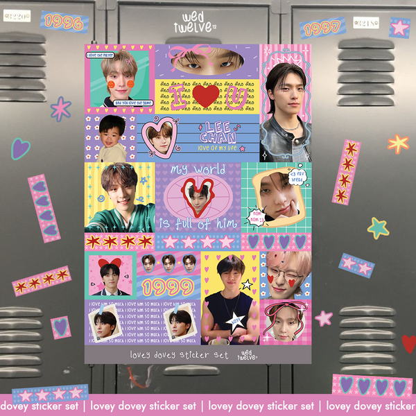 Lovey Dovey Sticker Set - Seventeen