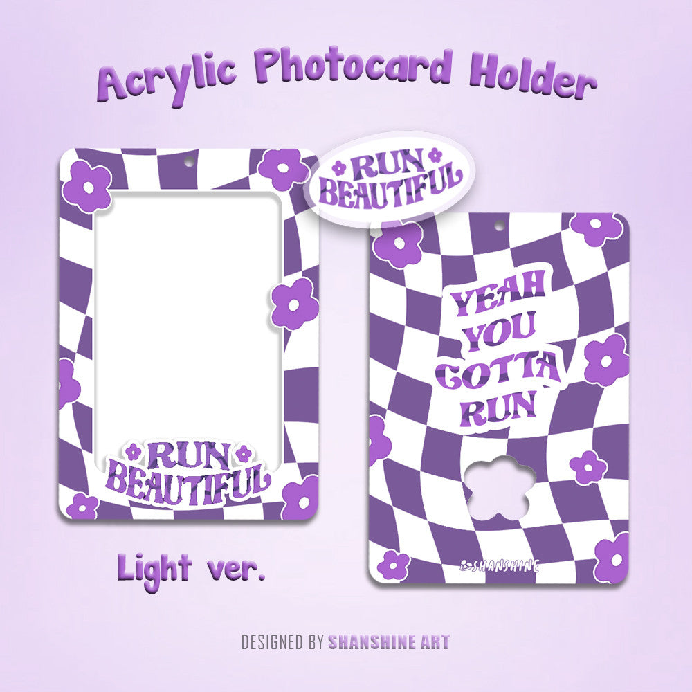 Run Beautiful Photocard Holder