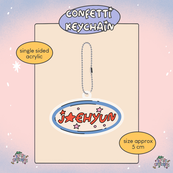 NCT 127 KEN 127 CONFETTI KEYCHAIN