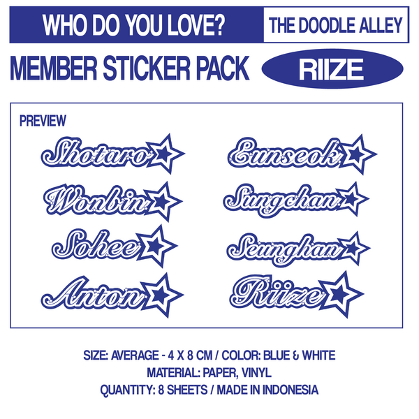 WHO DO YOU LOVE? Sticker Pack