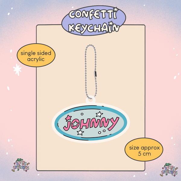 NCT 127 KEN 127 CONFETTI KEYCHAIN