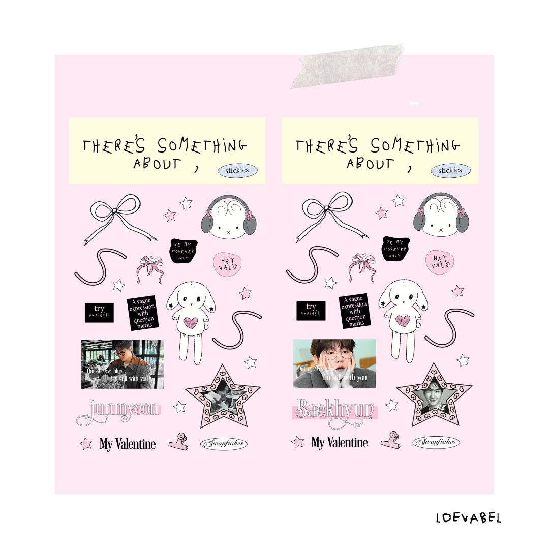 exo stickers | there's something about, by loevabel