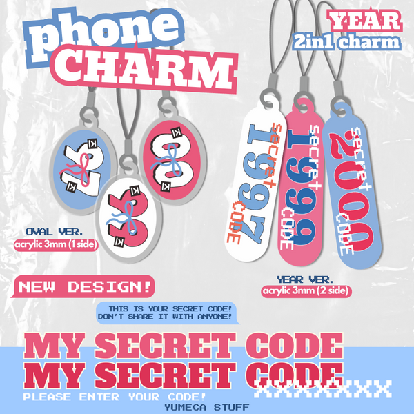 YEAR Secret Code Phone Charm