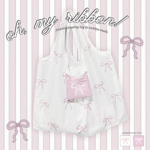 oh, my ribbon! ౨ৎ foldable shopping bag