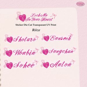 Lock Me In Your Heart - Riize (Sticker Die Cut Transparent)