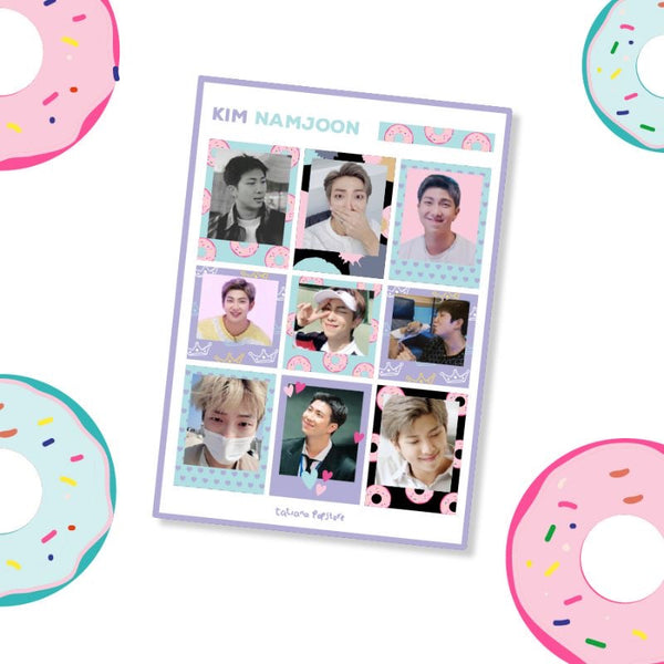 BTS in Polaroid Sticker Sheets