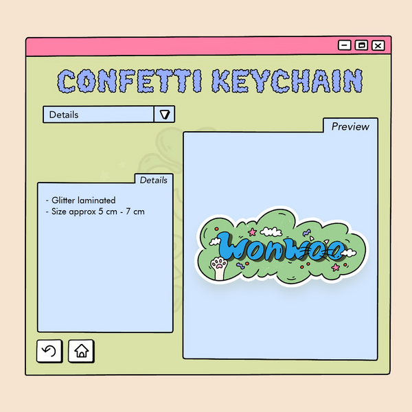 SEVENTEEN PALOOZA VOL. 17 CONFETTI DIE-CUT STICKER