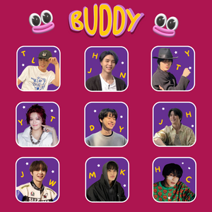 [BYGOODIEST03] Sticker and Keychain  of Buddy Edition