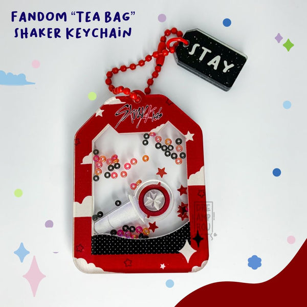 Fandom "tea bag" Shaker Keychain