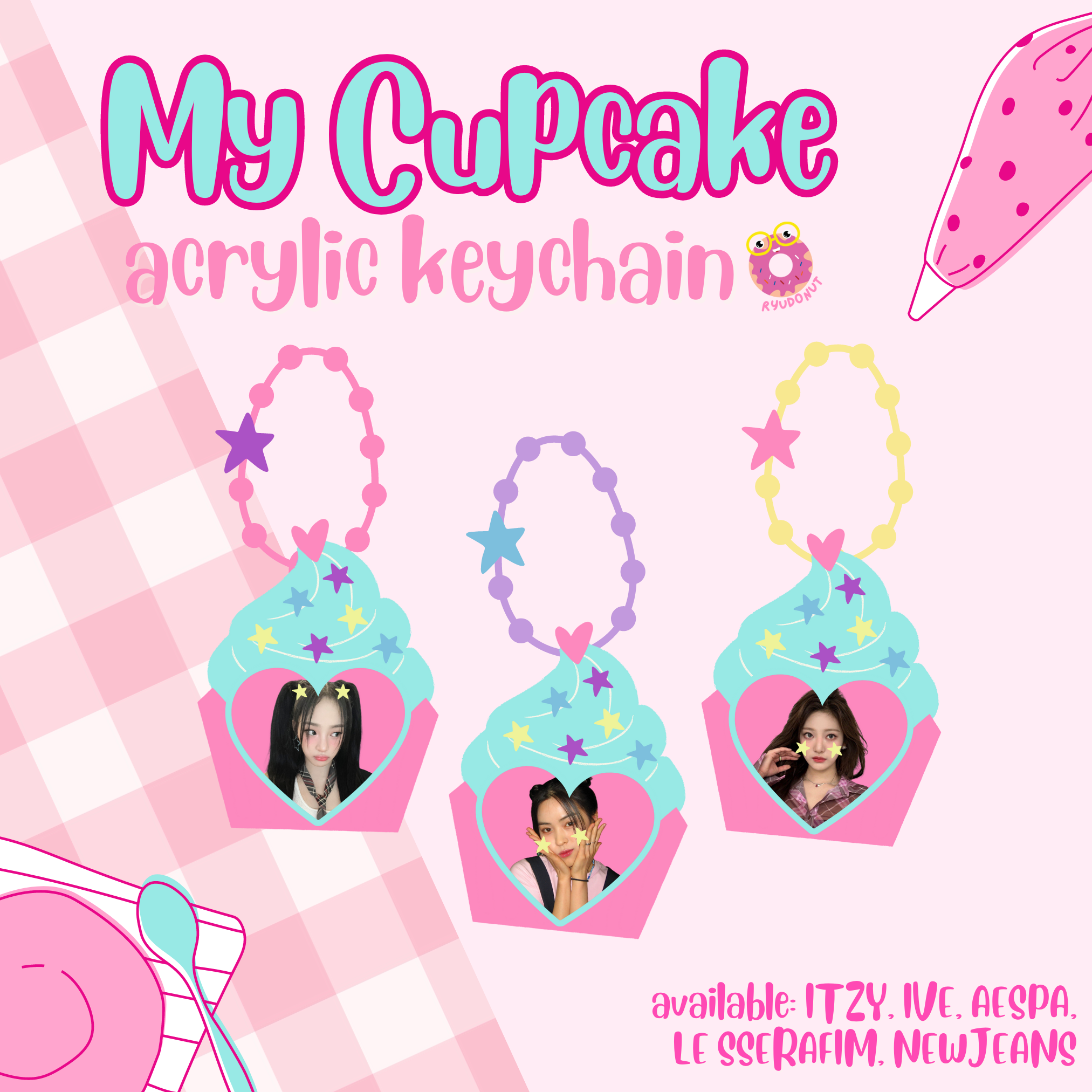NEWJEANS MY CUPCAKE KEYCHAIN