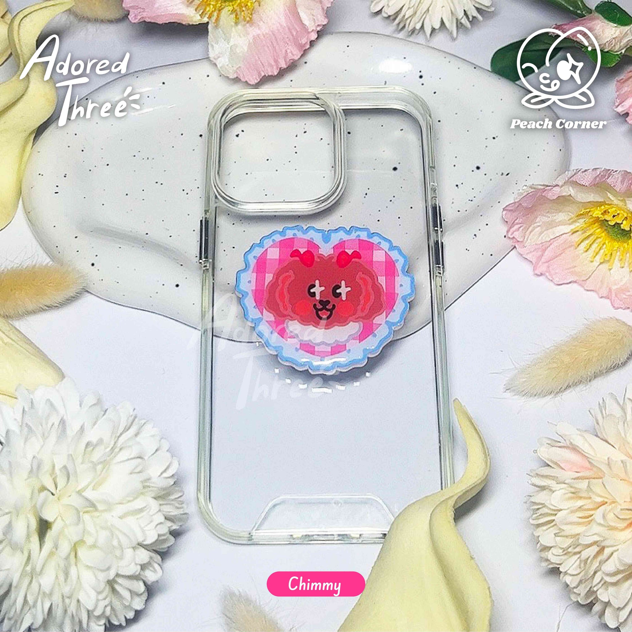 Cat Capybara Frog Toy Poodle Dog Duck Griptock Popsockets by Adored Three