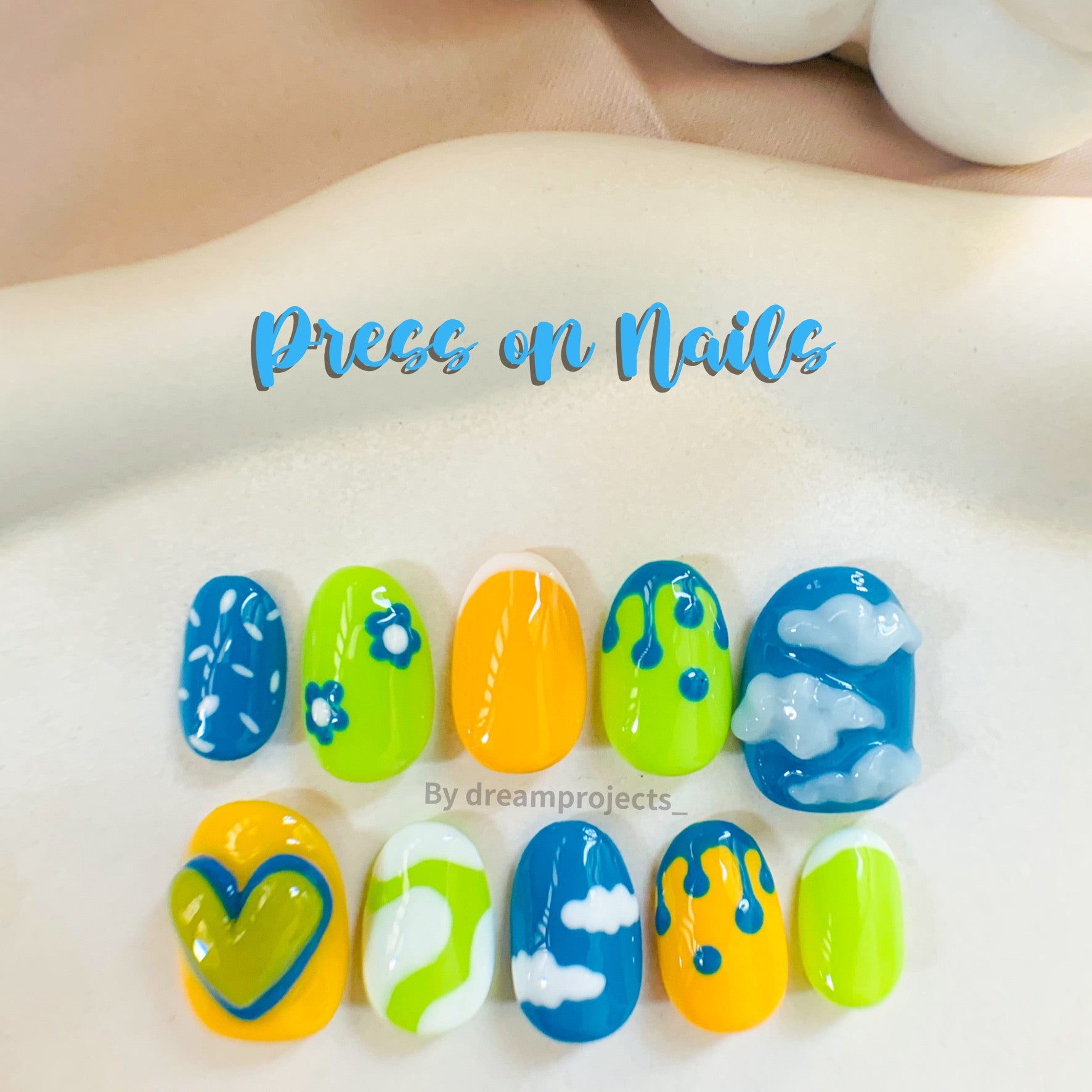 Press on Nails NCT insp. Yogurt shake