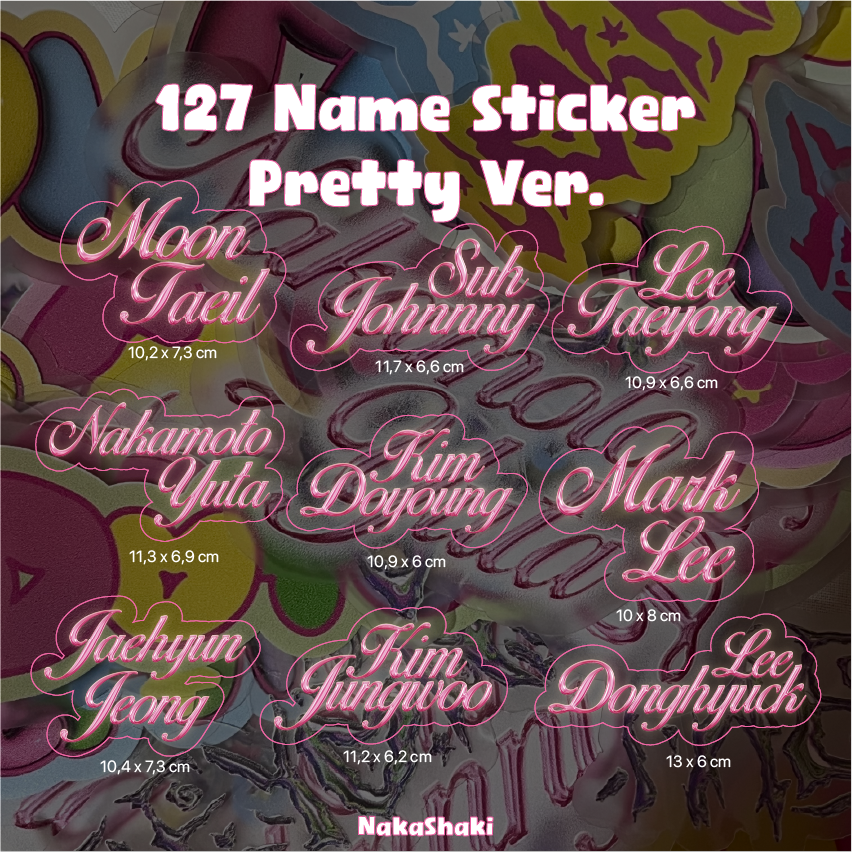 127 Babes Name Sticker | UV Sticker