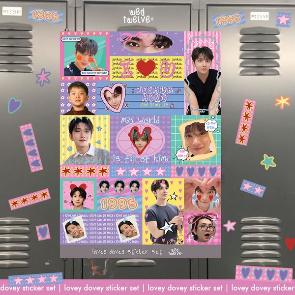 Lovey Dovey Sticker Set - Seventeen