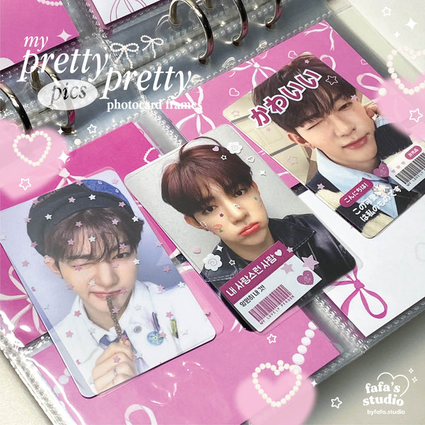 my pretty pretty pics photocard frame