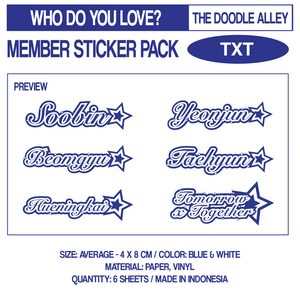 WHO DO YOU LOVE? Sticker Pack