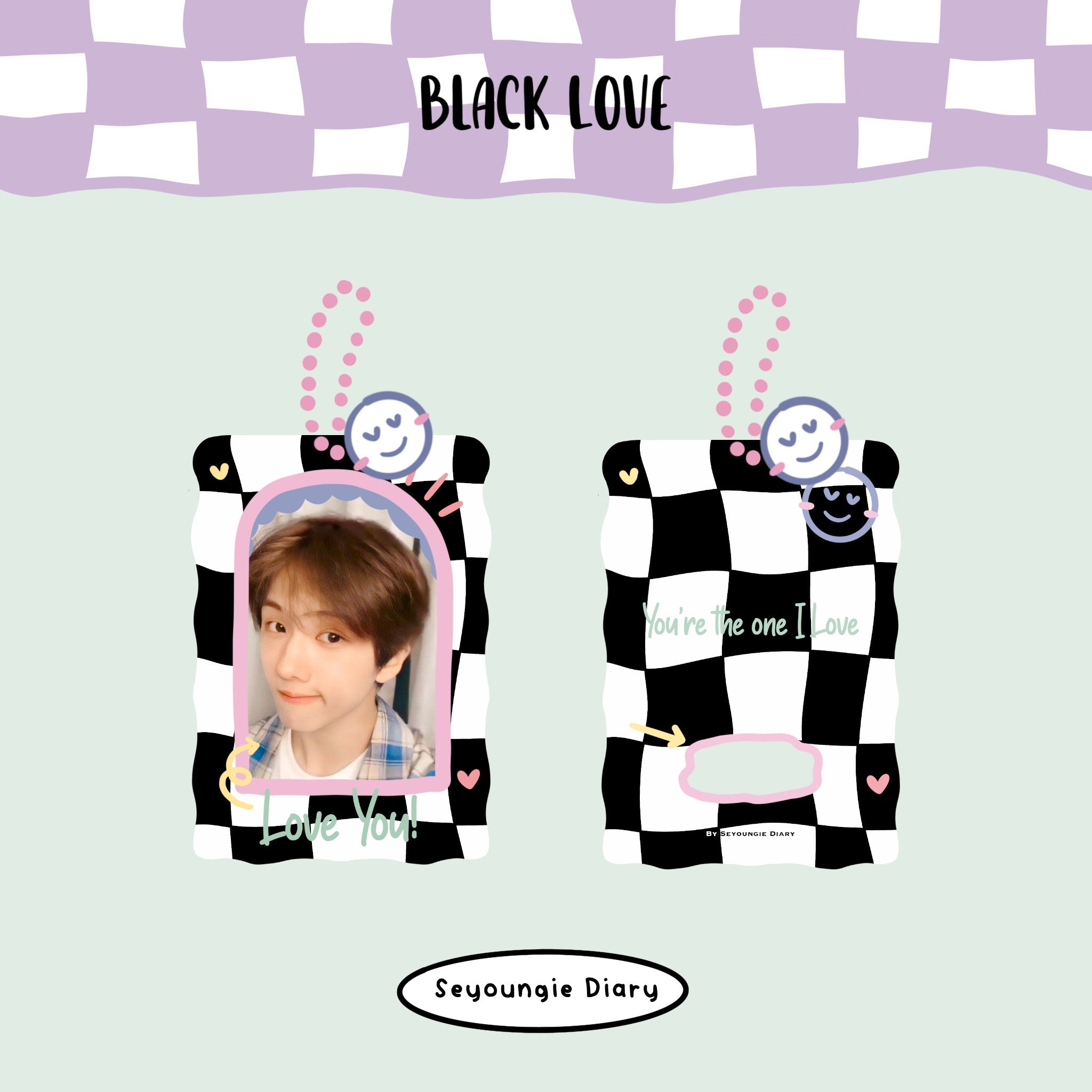 Checkered Photocard Holder