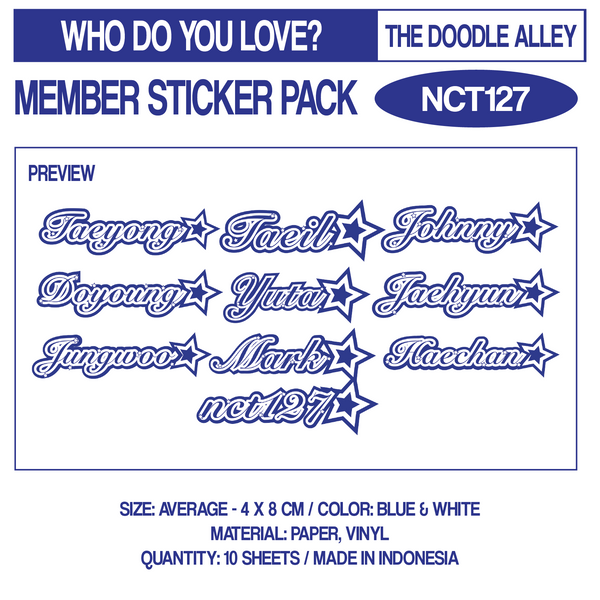 WHO DO YOU LOVE? Sticker Pack