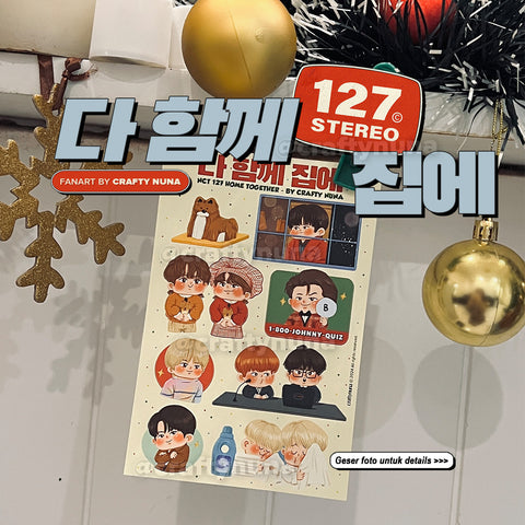 NCT 127 BE THERE FOR ME HOME TOGETHER STICKER SET XMAS CHRISTMAS 2023