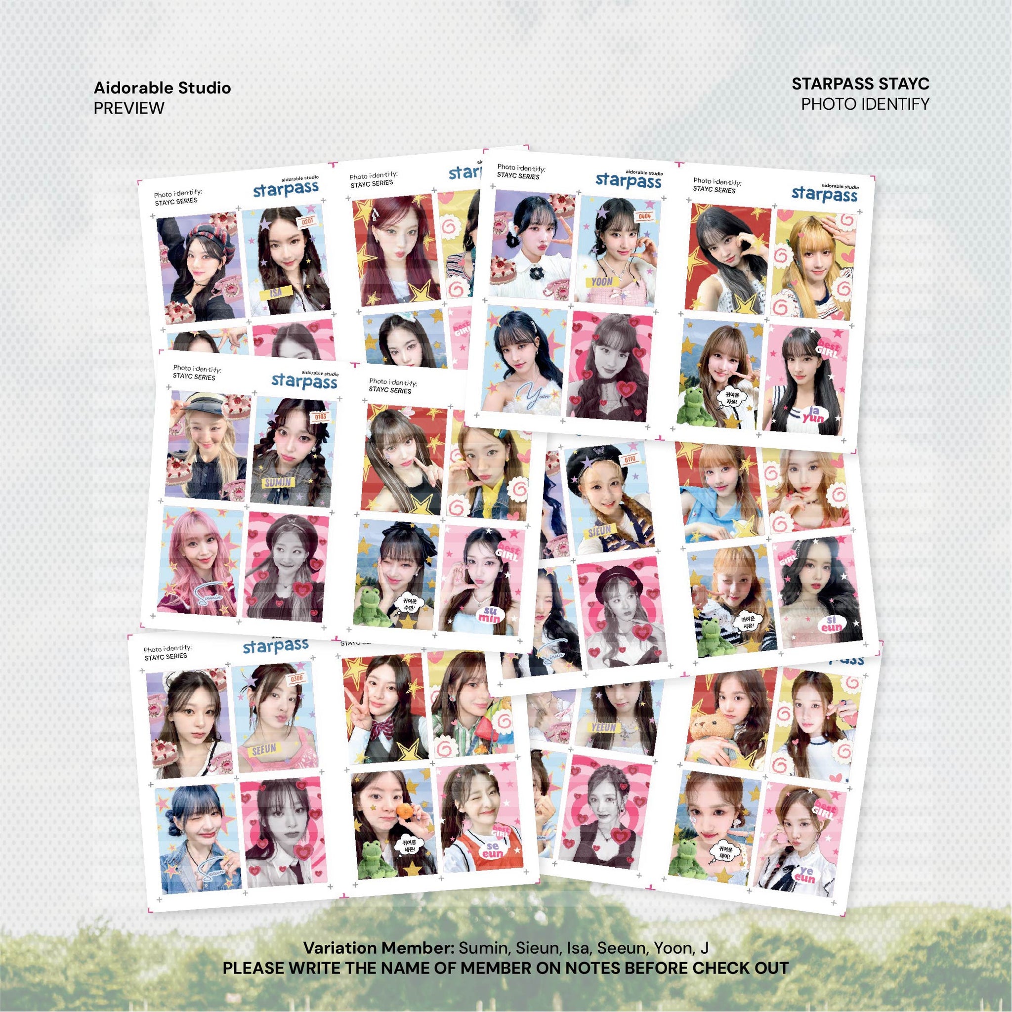 STAYC STARPASS ID Photo by Aidorable Studio