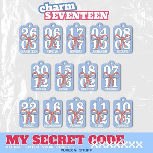 MY Secret Code SEVENTEEN Phone Charm