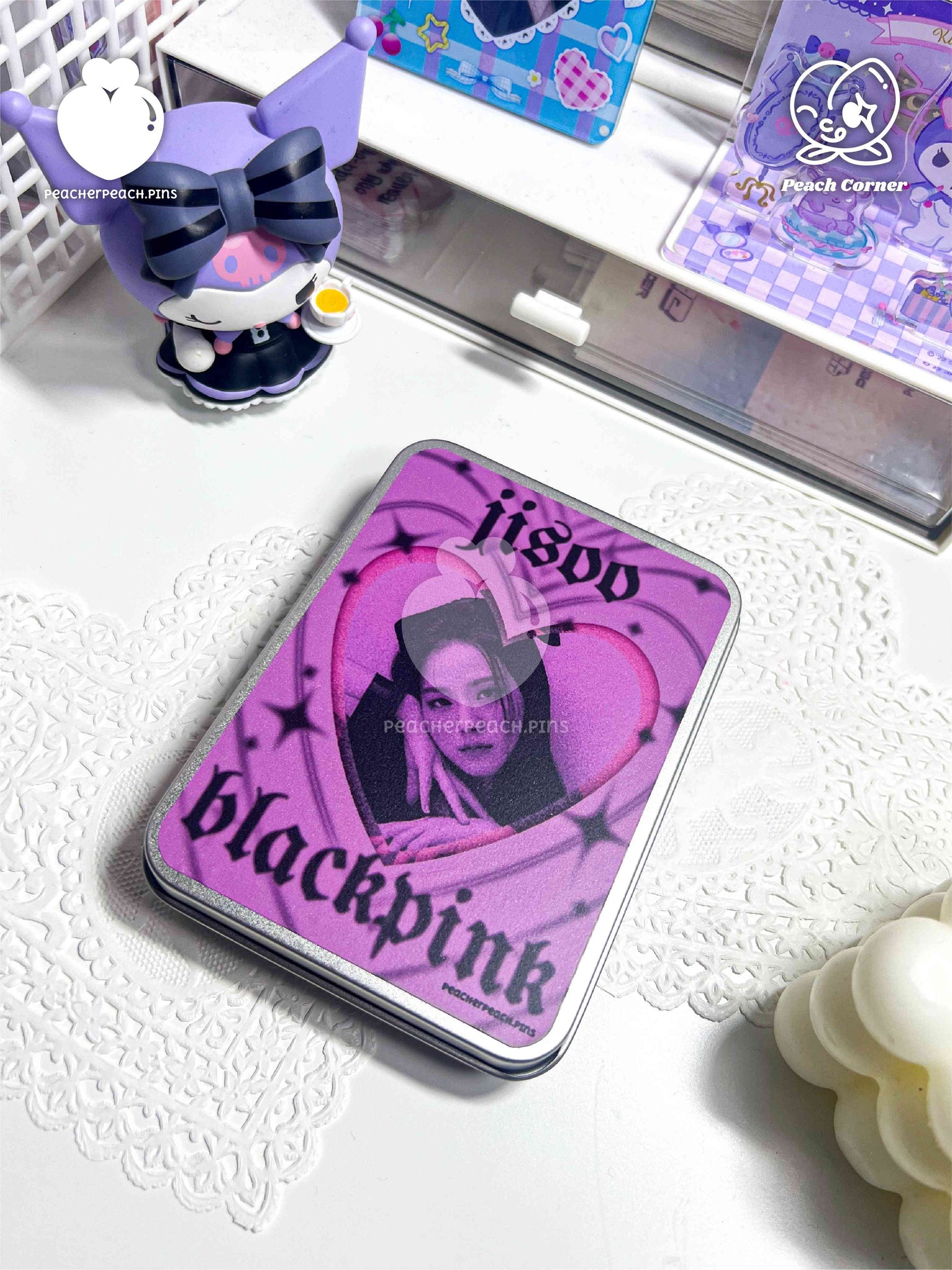 Blackpink - Jisoo Tin Cases | by Peacherpeach.pins